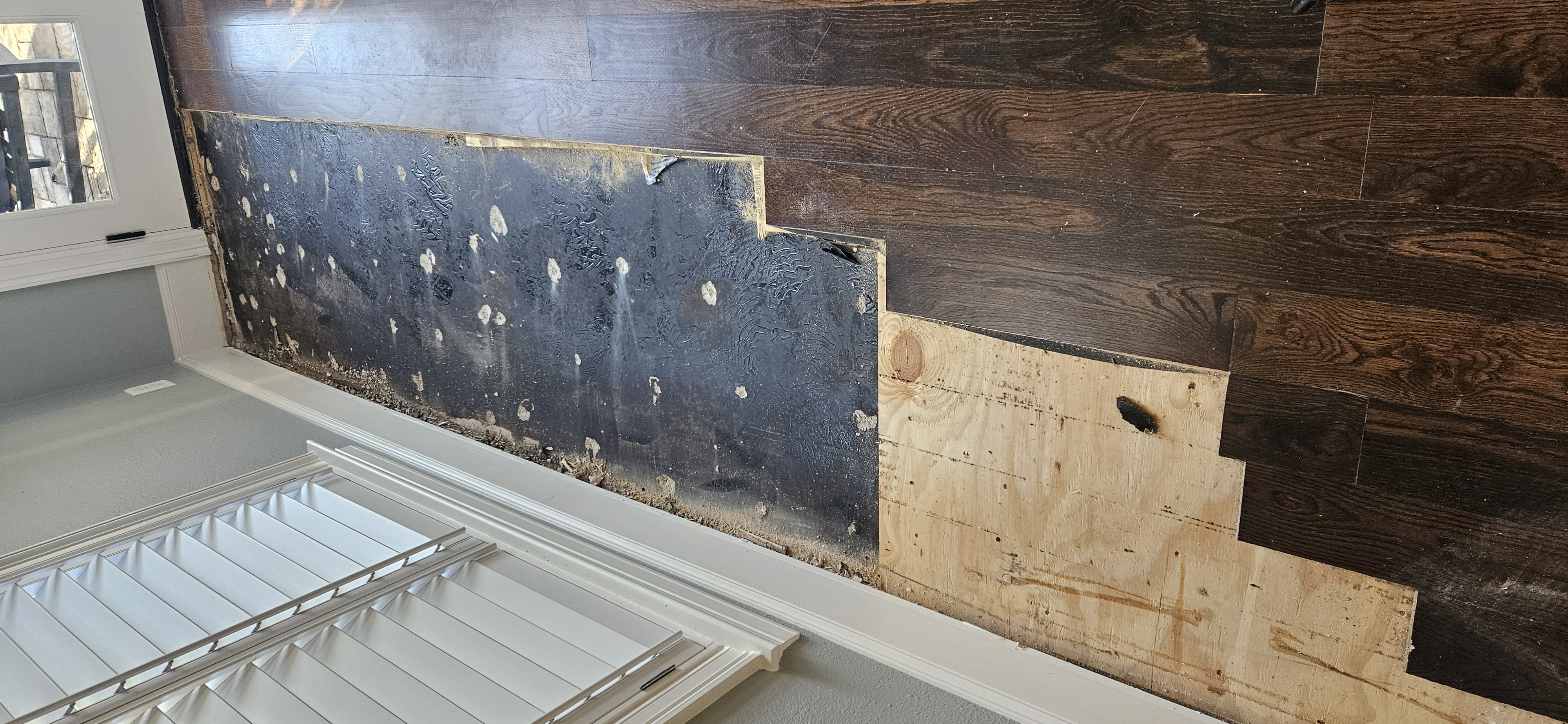 Before: water damage repair