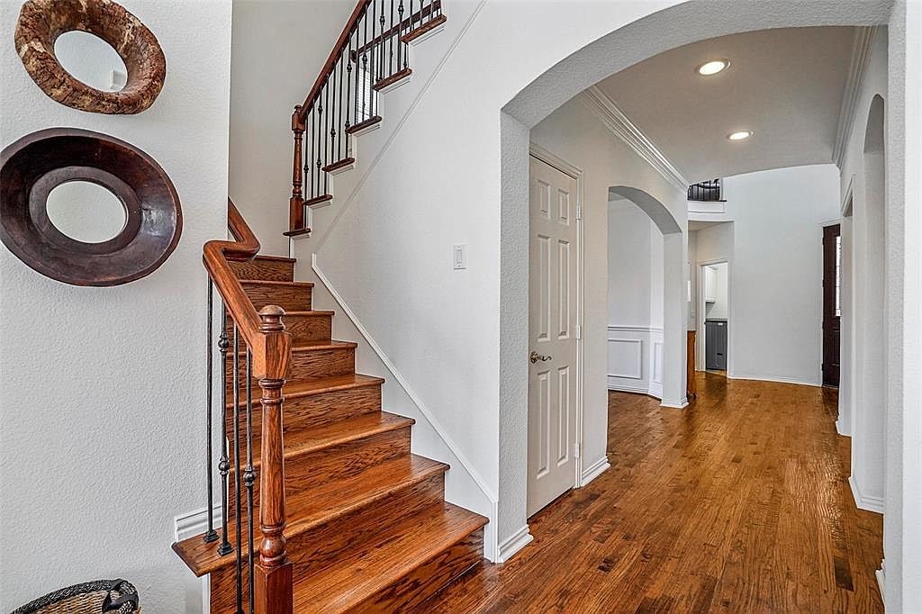 Hardwood floor and staircase — Greystone Ct.