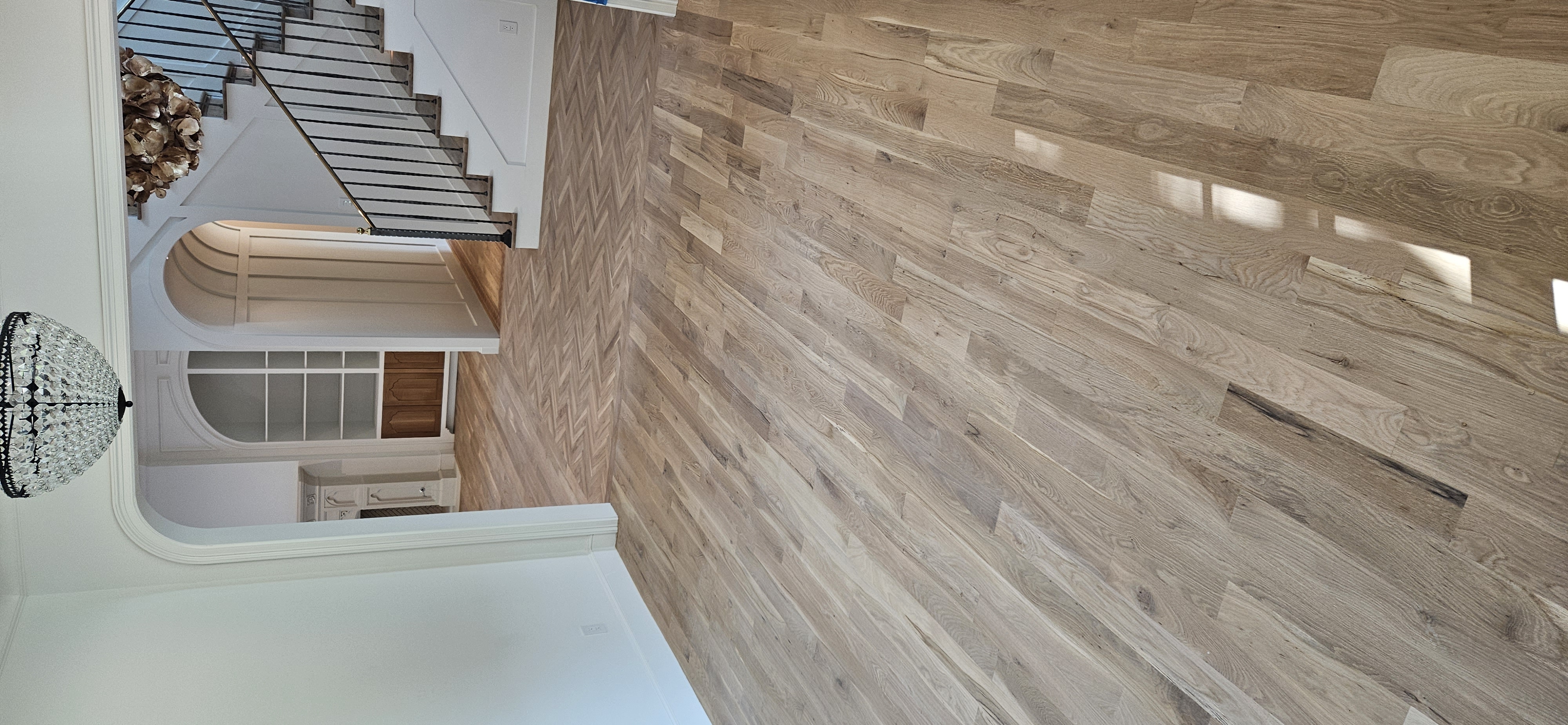 Refinished floor — rich color