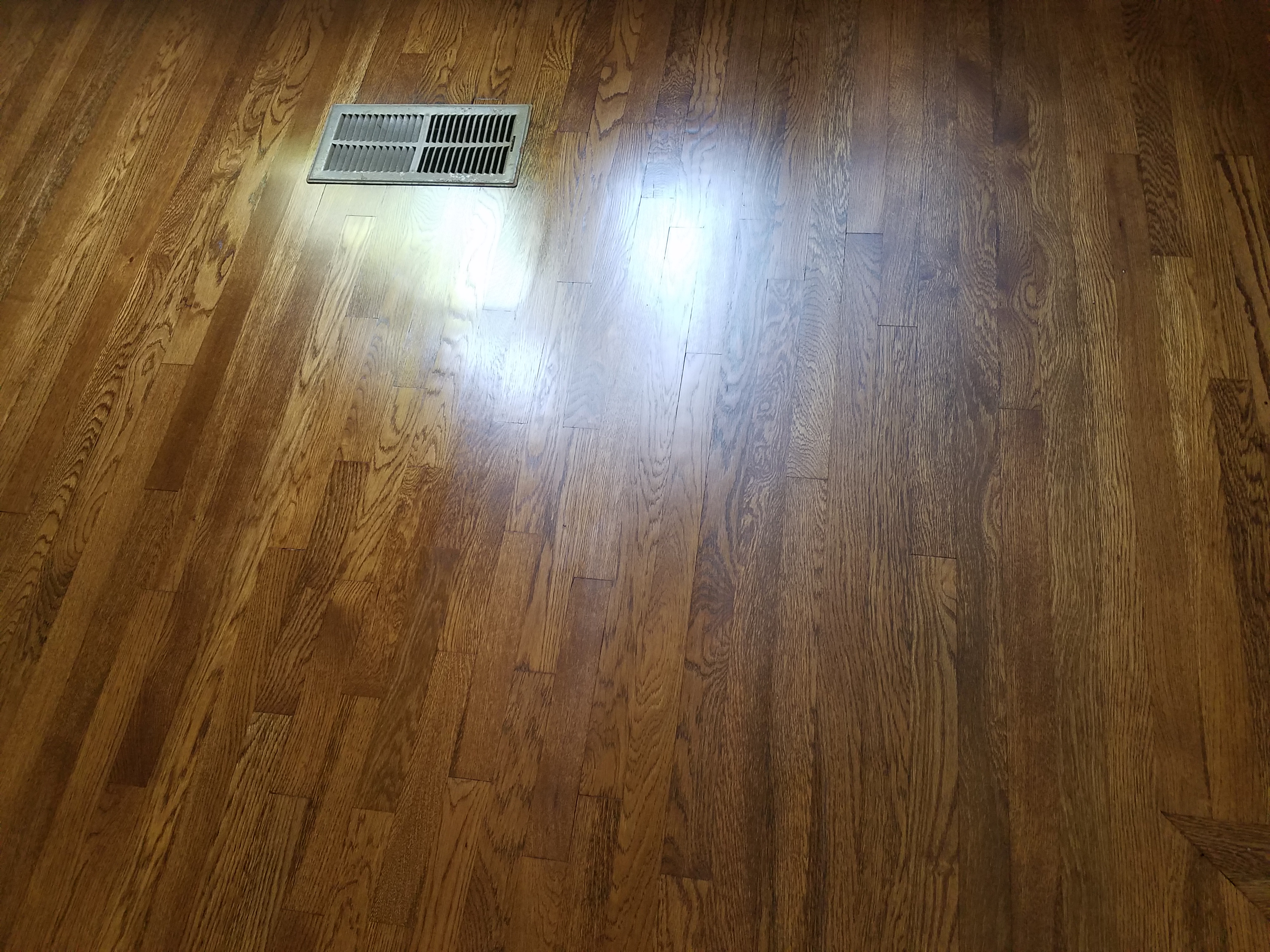 Engineered hardwood refinishing